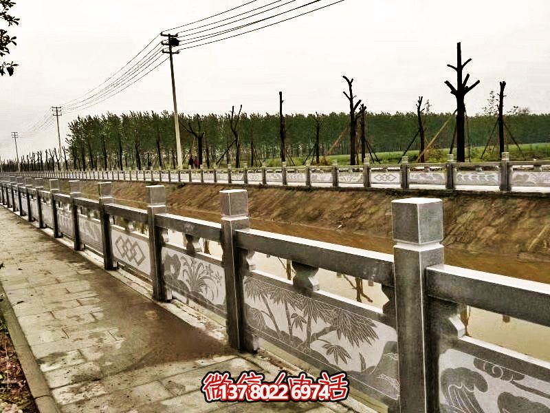 美化城市河道，完美防護欄桿，大理石裝飾