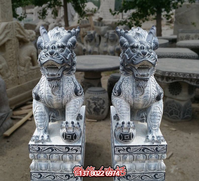 靈感來(lái)自古文化的麒麟雕塑