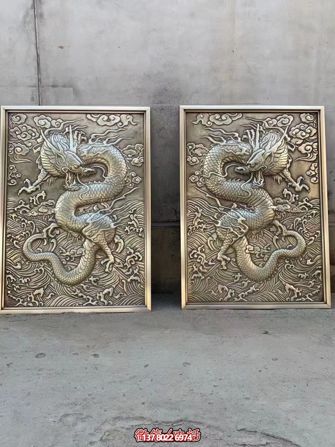 精美黃銅龍紋浮雕鑄造擺件 精美黃銅龍紋浮雕鑄造擺件