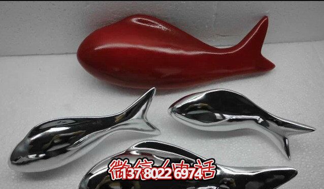 精致簡約不銹鋼魚雕塑,點綴室內裝飾 精致簡約不銹鋼魚雕塑,點綴室內裝飾