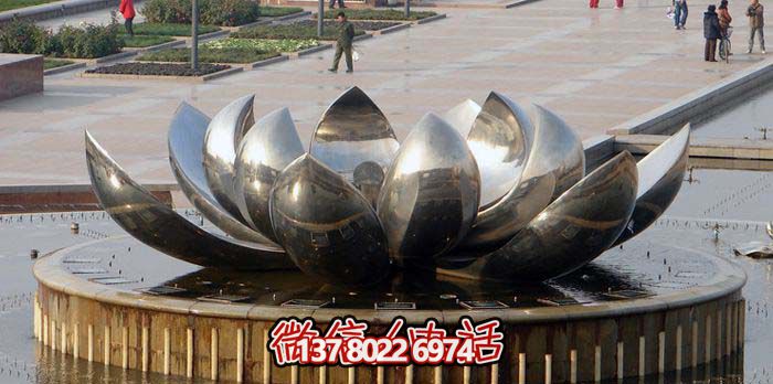 室外不銹鋼噴泉雕塑，讓廣場與公園更加美麗