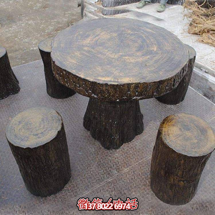 玻璃鋼樹木仿真凳子，為公園戶外空間提供美觀休閑