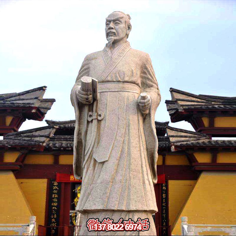 廣場學校花園砂巖石戰(zhàn)國時期思想家孟子雕塑像 廣場學校花園砂巖石戰(zhàn)國時期思想家孟子雕塑像