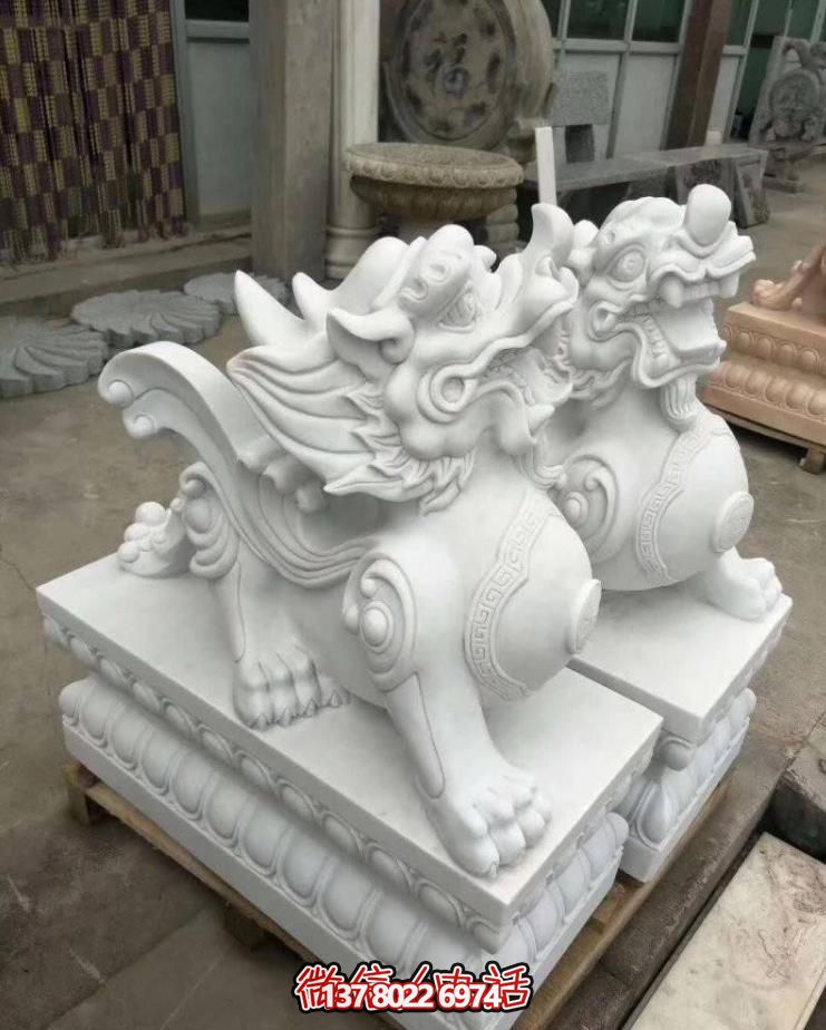 庭院別墅石雕漢白玉貔貅雕塑 庭院別墅石雕漢白玉貔貅雕塑