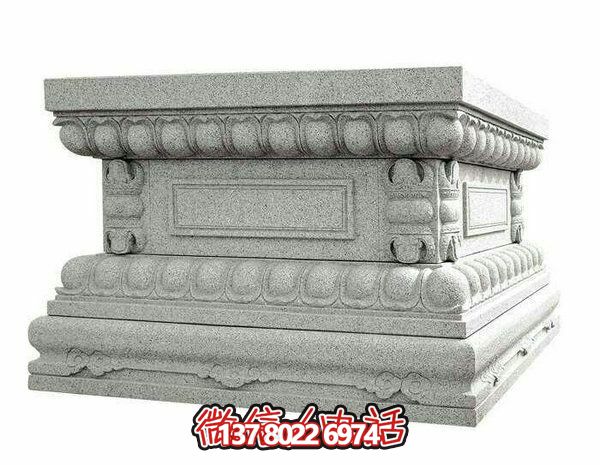 花崗巖方形須彌座雕塑 花崗巖方形須彌座雕塑