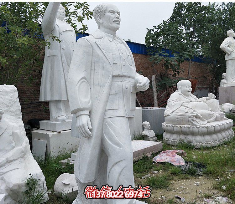 醫院名人漢白玉石雕白求恩雕塑 醫院名人漢白玉石雕白求恩雕塑