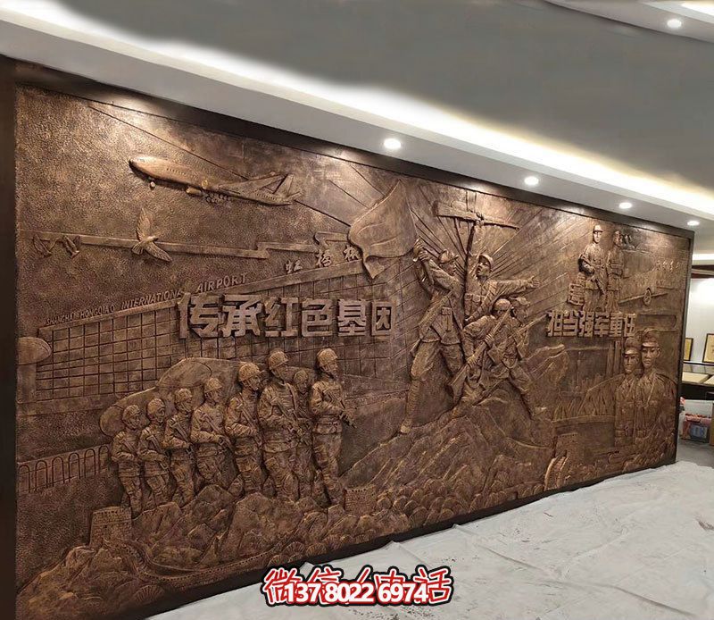 黨建主題解放軍銅浮雕解放軍雕塑 黨建主題解放軍銅浮雕解放軍雕塑