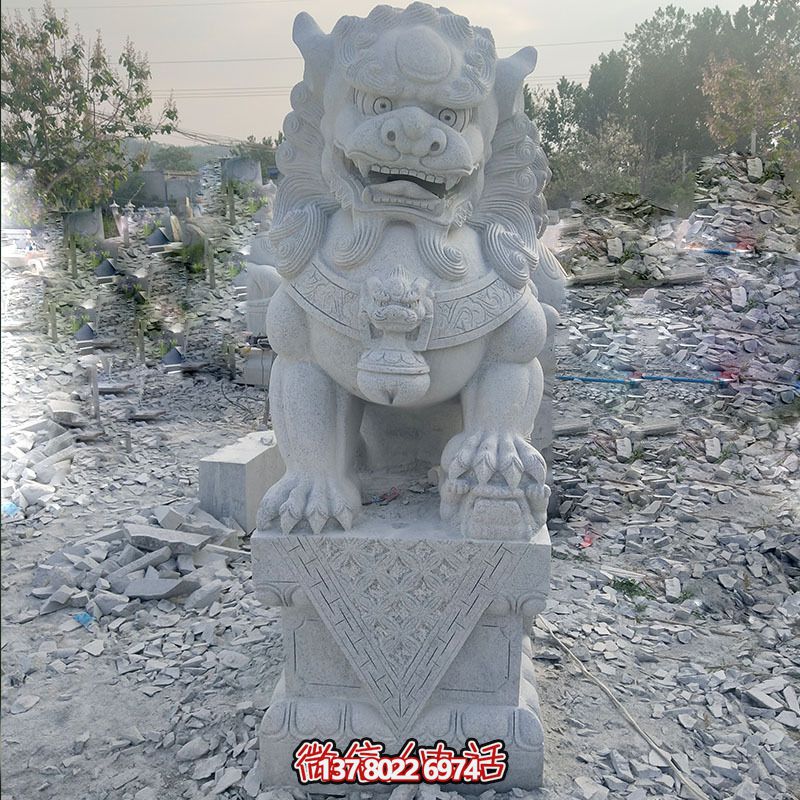 公園大型仿真動物青石石雕獅子雕塑 公園大型仿真動物青石石雕獅子雕塑