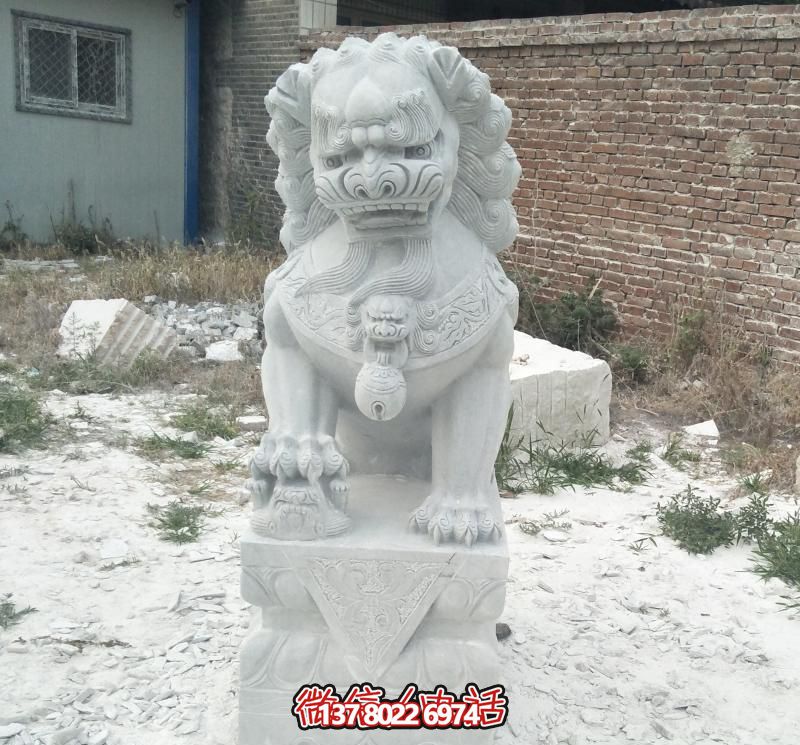 公園景區(qū)漢白玉石雕大型仿真動(dòng)物獅子雕塑 公園景區(qū)漢白玉石雕大型仿真動(dòng)物獅子雕塑